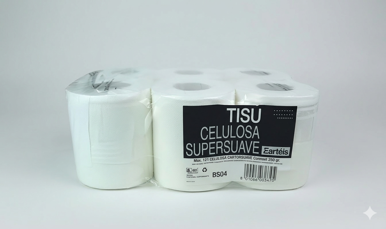 6 Bobines Essuie Mains (800g) 100% pâte vierge professionnel