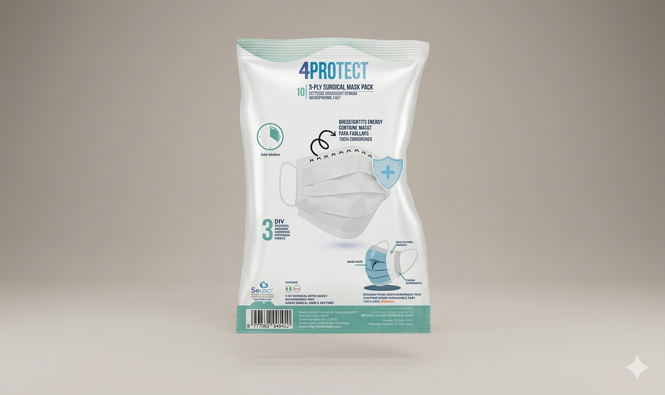 Masques chirurgicaux Type IIR 3 plis BFE 98% norme EN 14683