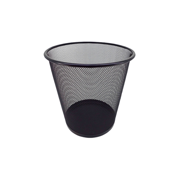Poubelle / Corbeille de BUREAU Ronde en Maille, Métal