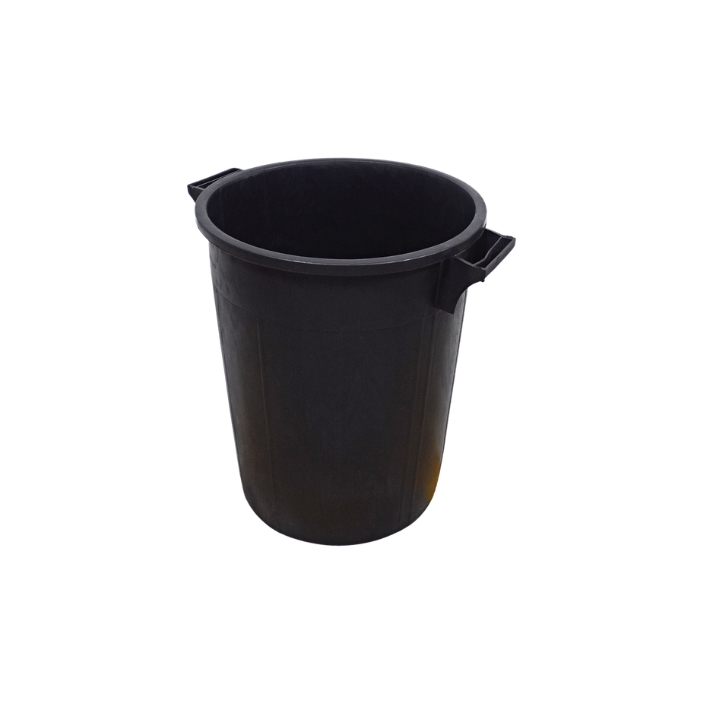 Poubelle 75L NOIR INCASSABLE (couvercle vendu séparément) ITALY Résis