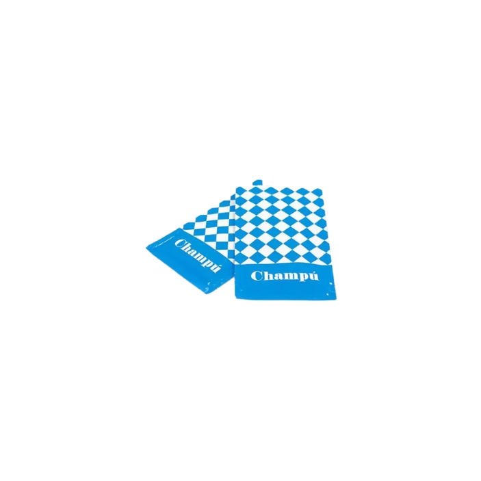 1000 Sachets de shampoing (12ml - 10x5.5cm)
