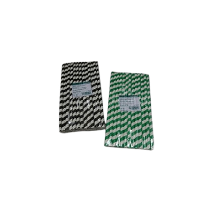 100 Pailles en carton, couleurs (20cm)
