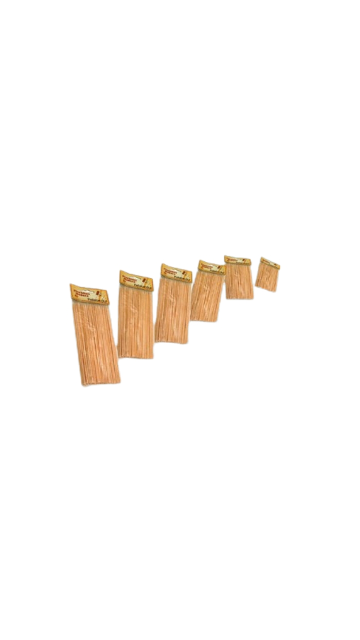 Brochettes en bois, (150x3mm)
