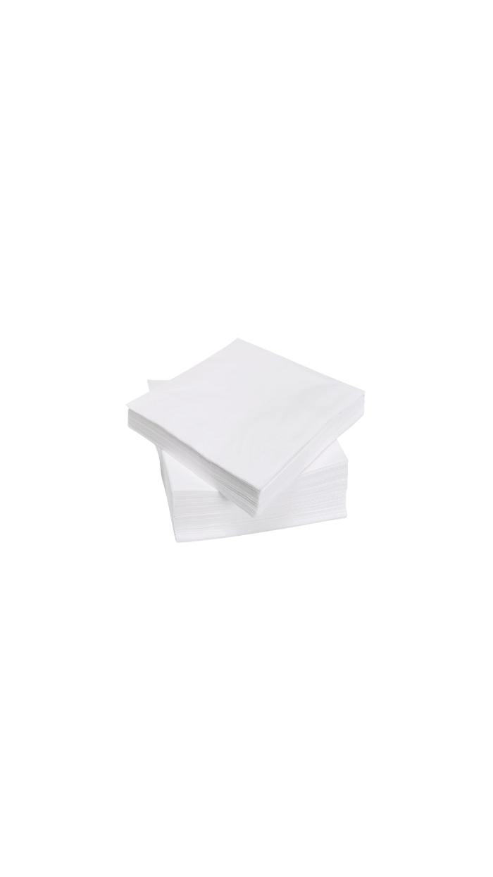 Serviettes Blanches LYS  (30x30) 100% Cellulose