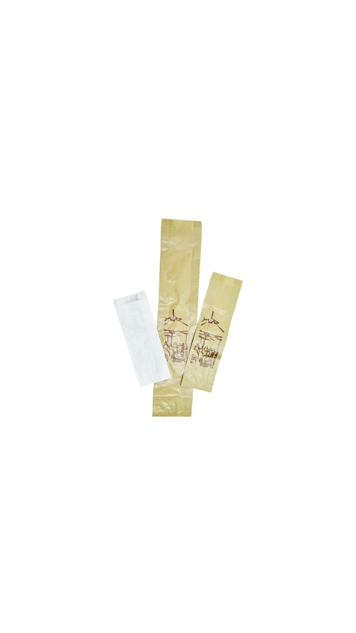 Sachet en papier ingraissable "demi baguette"