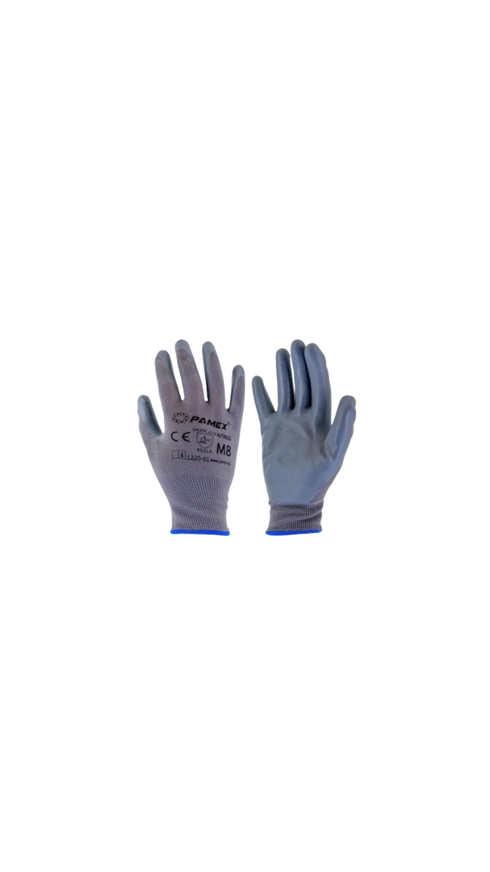 Gants de travail "NITRILE" Taille 8