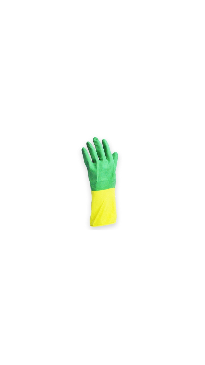 Gants de protection bi-couleur, ultra-résistant, Latex, M, ZAMBU