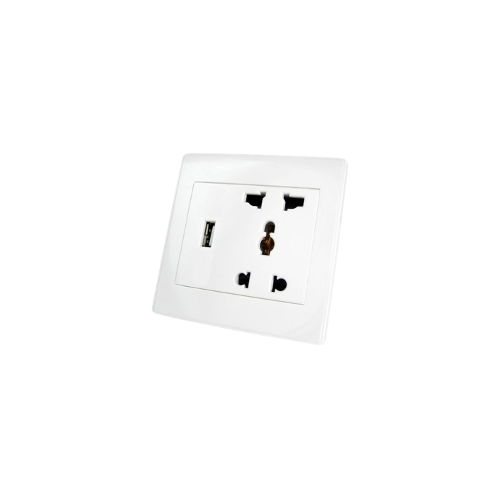Prise murale intérieure avec port USB pour"coffre-fort"