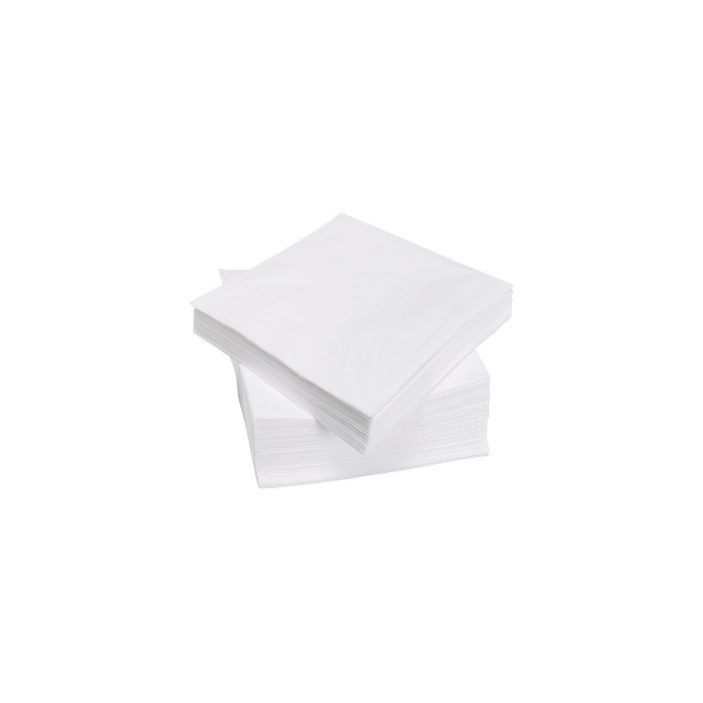 50 Serviettes Blanches PUNTA PUNTA 40x40, 2Pli, c/28
