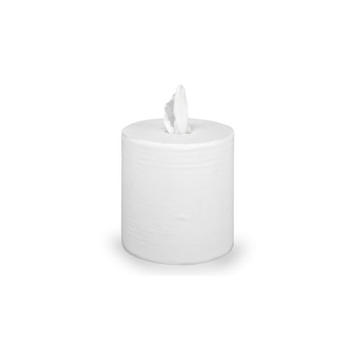 6 Bobines Essuie-Mains "Lisse" 100% Cellulose (300m - 1.1kg)