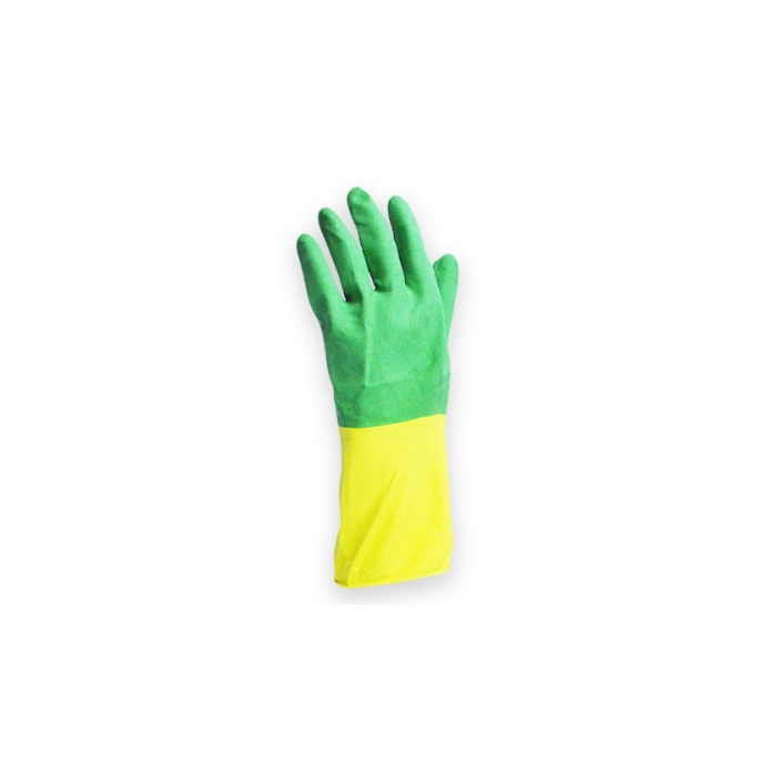 Gants de protection bi-couleur, ultra-résistant, Latex, M, ZAMBU