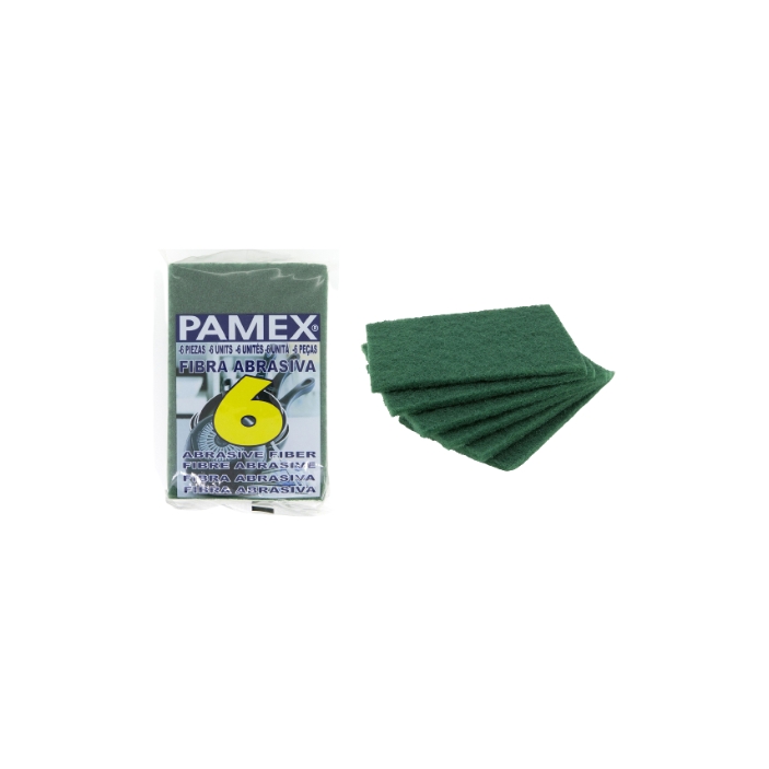 6 Tampons abrasif Grattants "multi-surfaces" (10x15cm)