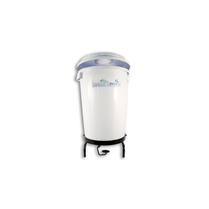 Conteneur poubelle (100L) avec roues et mécanisme à pédale