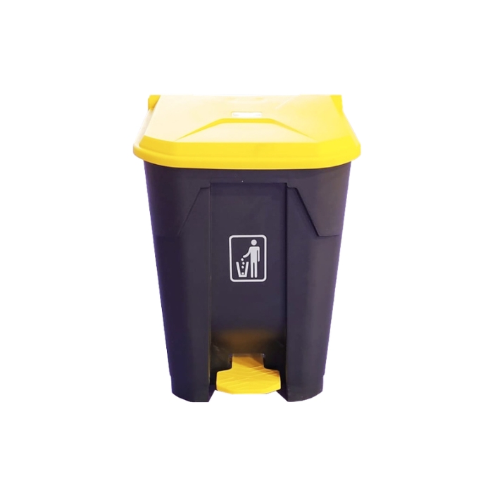 Poubelle 85L à Pédale en Plastique (37x47x82cm)