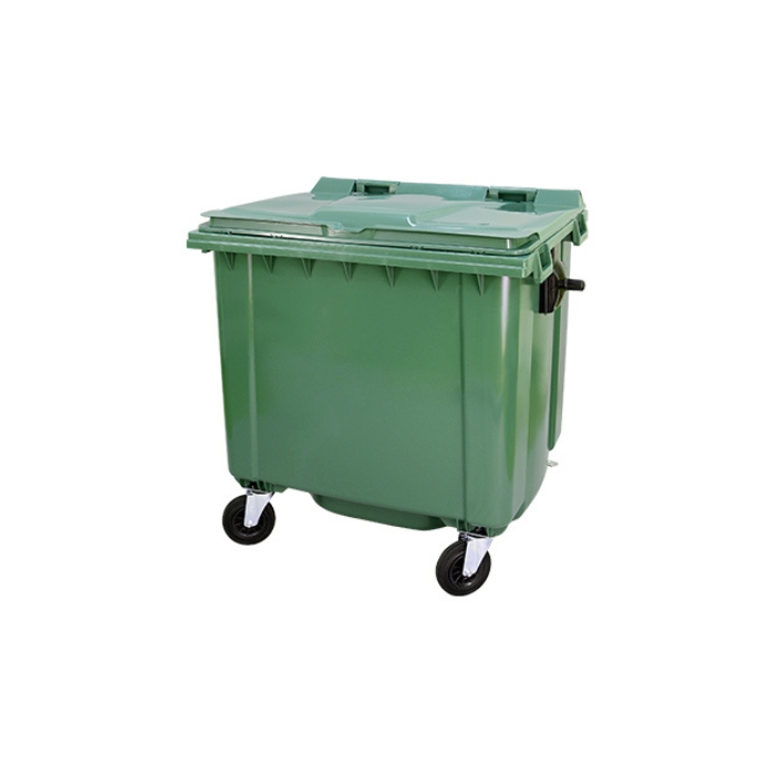 Conteneur avec pédale 1100L  "jaune /rouge /bleu/ vert"