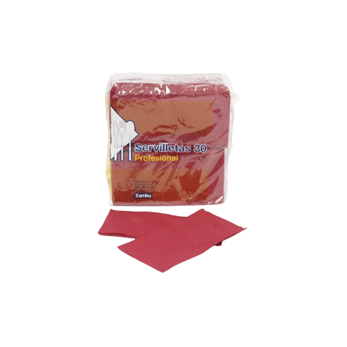 140 Serviettes Cocktail Bordeaux (30x30) Américaines