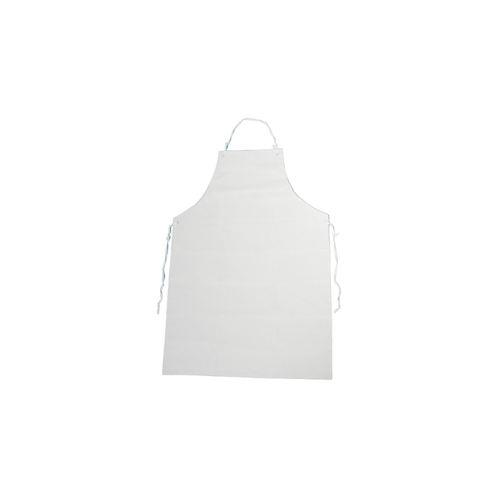 Tablier en PVC BLANC, avec fermeture