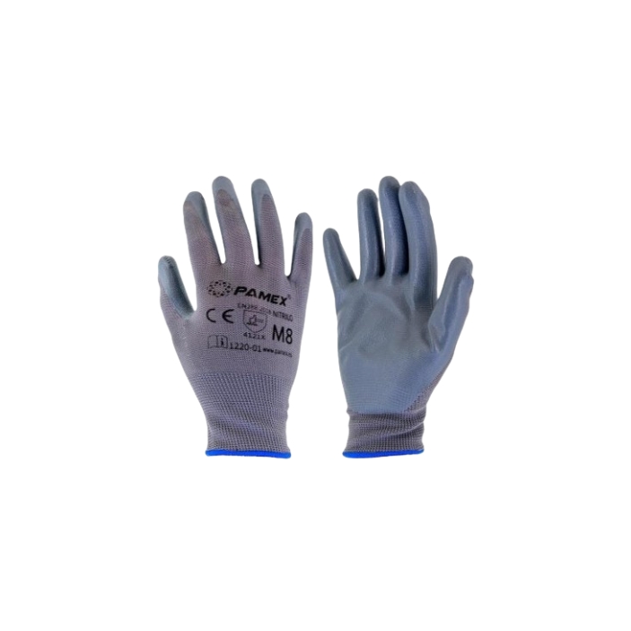 Gants de travail "NITRILE" Taille 8