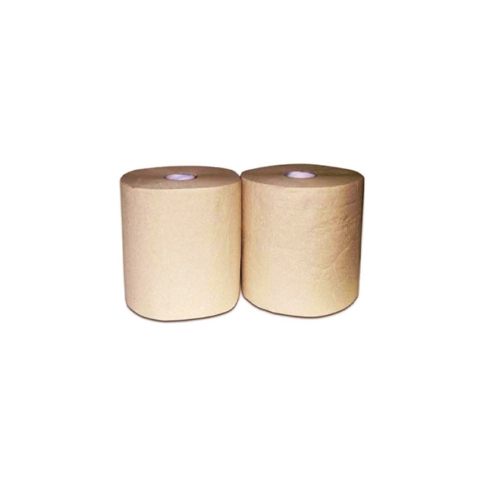 6 Bobines Essuie-Mains KRAFT (1kg) "biodégradable" 2plis  100% recyclé