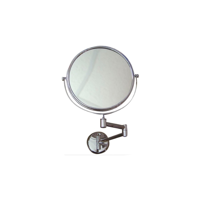 Miroir grossissant (x3) avec 2 bras articulés, chromé