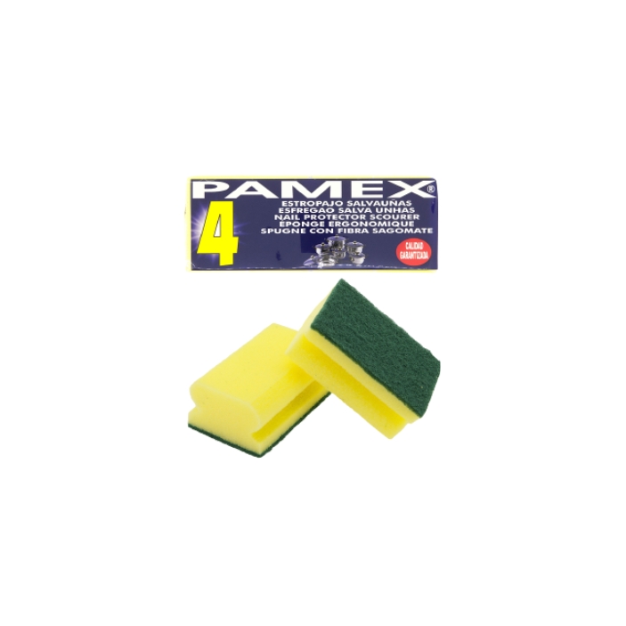4 Éponges abrasives "multi-surfaces" (10x6.5x4.5cm)