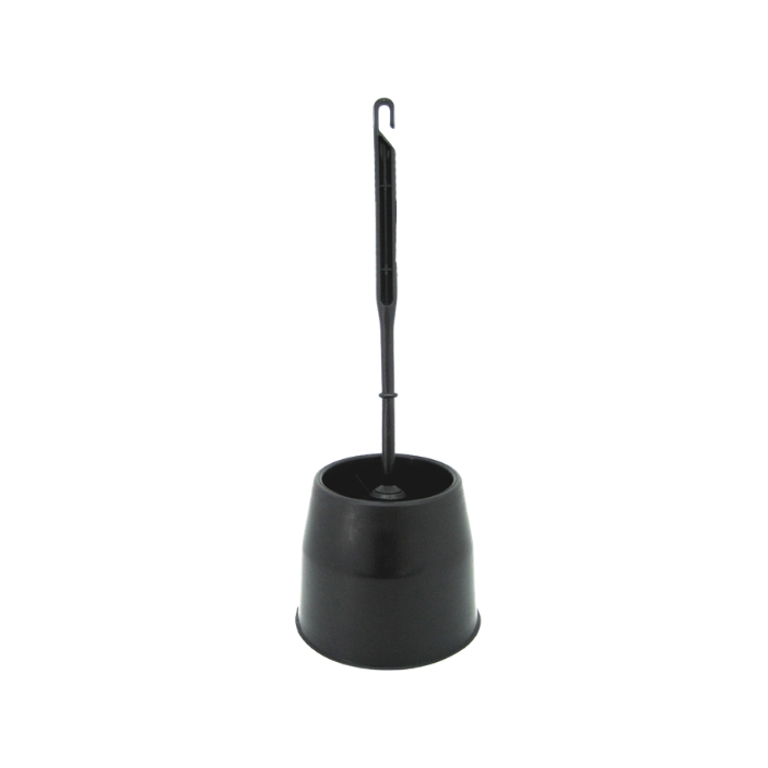 Brosse WC en plastique Ronde KUKUS, NOIR