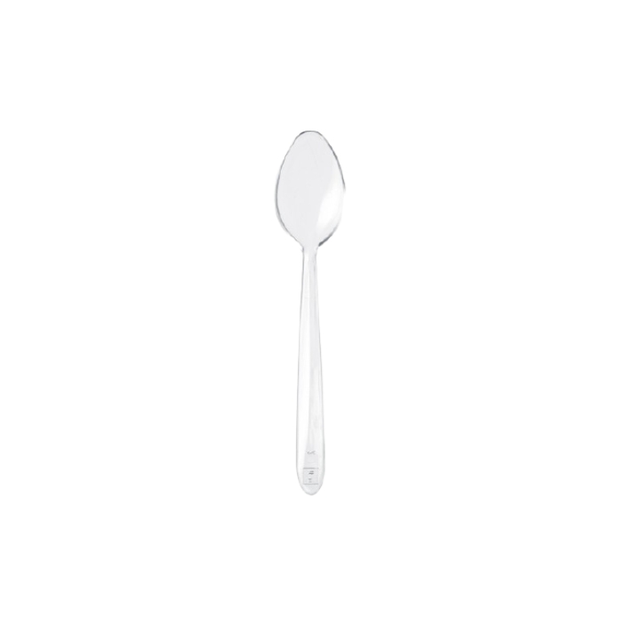 100 Cuillères à Dessert en plastique Transparent