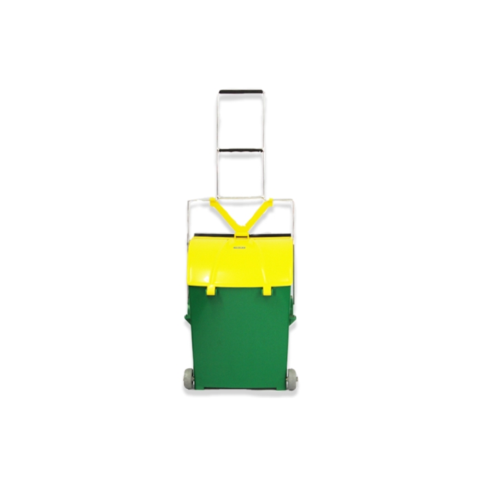 Ramasse poussière pliable avec couvercle et roues - 15L