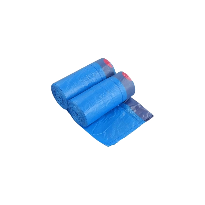 30 Sacs Poubelle, BLEU, 60x70cm, 50L, C/25