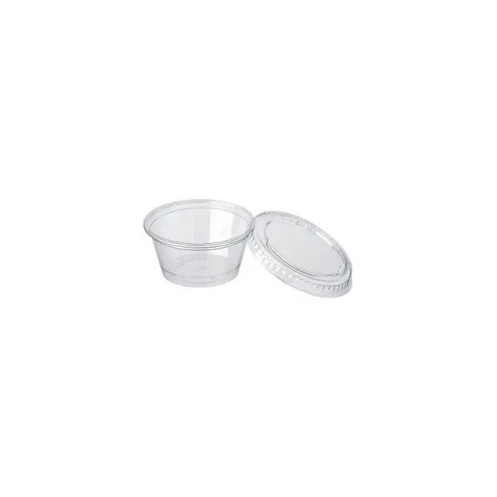 50 Saucières (230ml) en plastique jetable avec couvercle