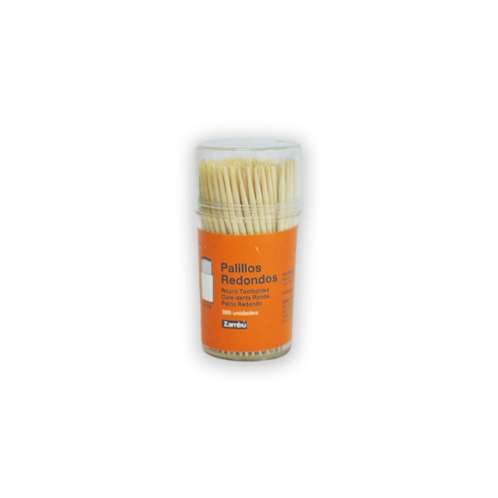 3 Boites de 200 Cure-Dents (6,1cm) ronds en bois