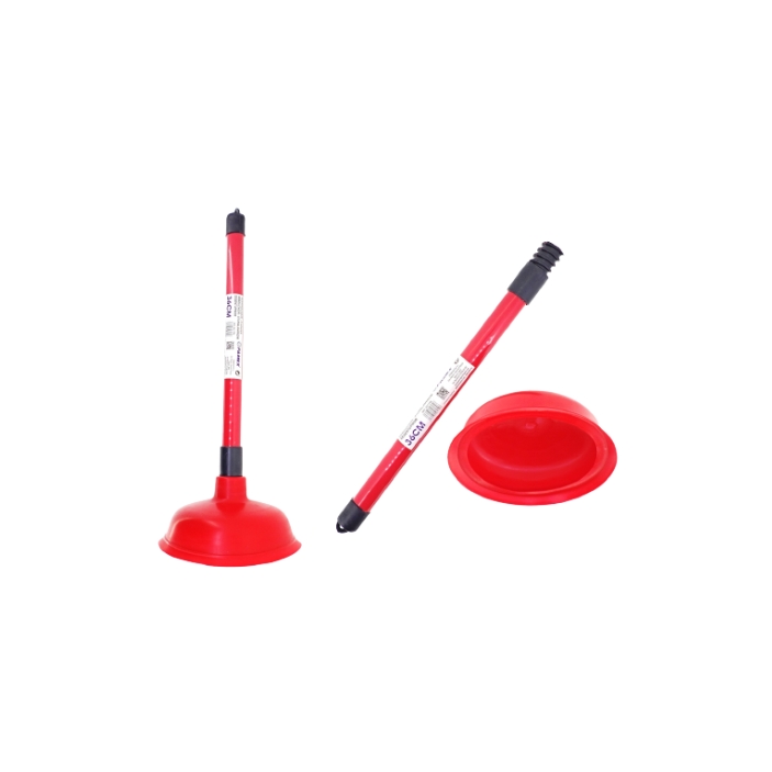 Ventouse à vide / Déboucheur canalisations (36cm) rouge/Noir
