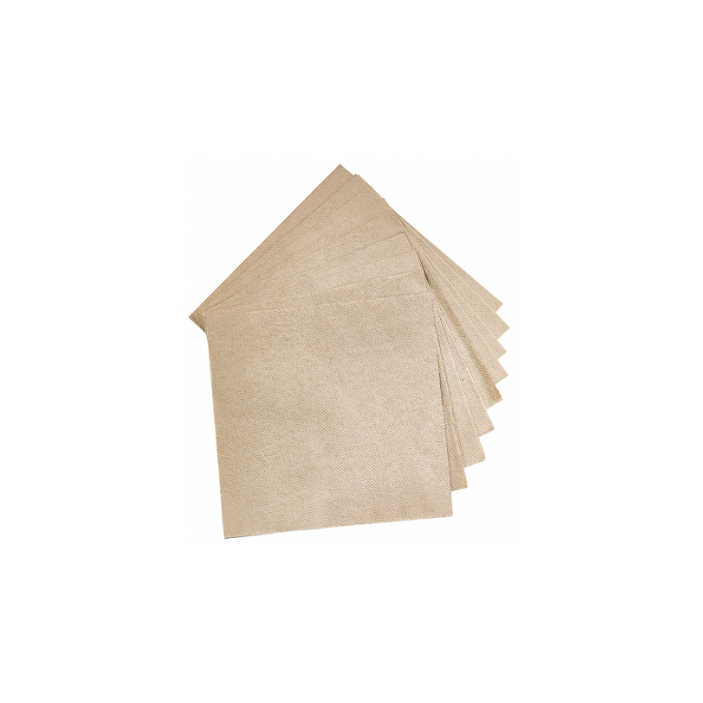 100 Serviettes KRAFT (20x20) 100% recyclé "biodégradable"