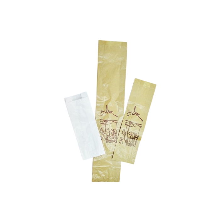 Sachet en papier ingraissable "demi baguette"