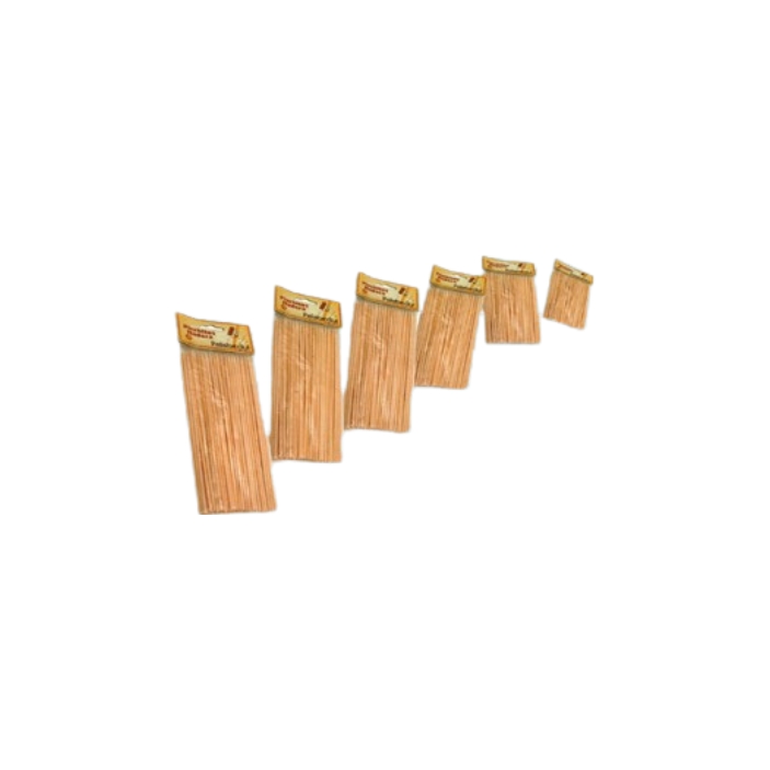 Brochettes en bois, (150x3mm)