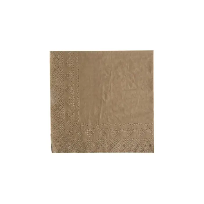 200 Serviettes (30x30) KRAFT "Biodégradable"