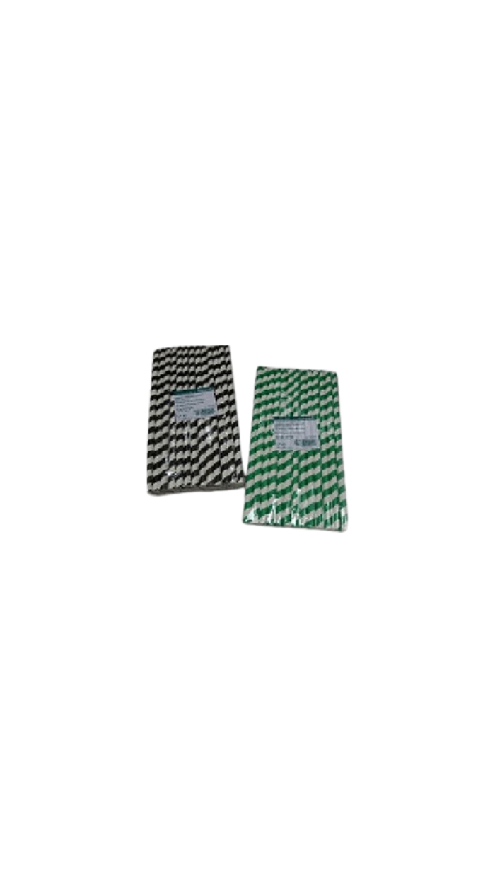 100 Pailles en carton, couleurs (20cm)