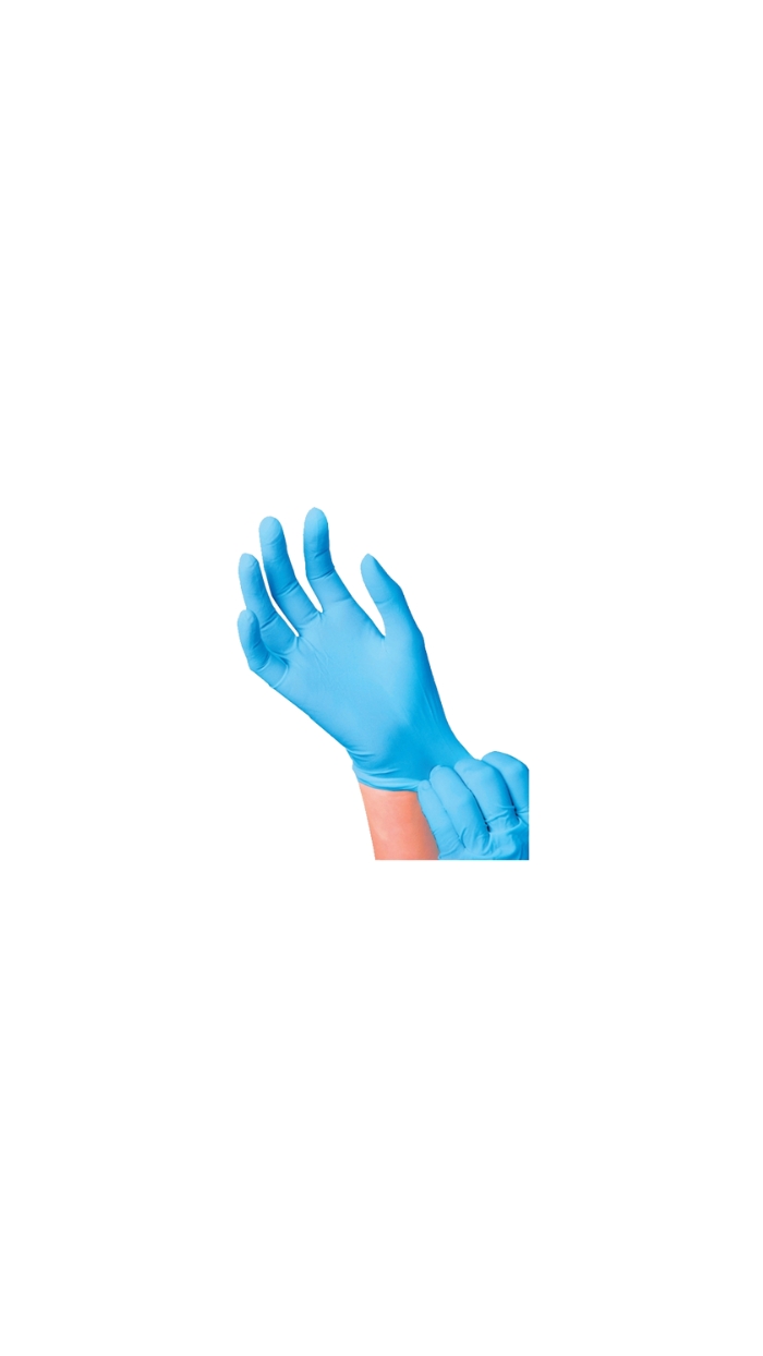 100 Gants en Nitrile "HYGLOVES" (Taille S)