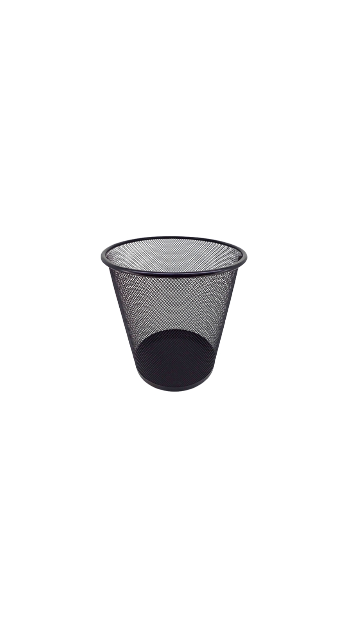Poubelle / Corbeille de BUREAU Ronde en Maille, Métal