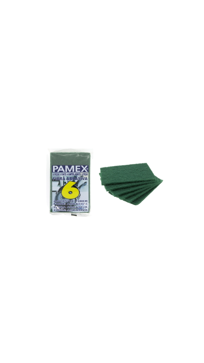 6 Tampons abrasif Grattants "multi-surfaces" (10x15cm)