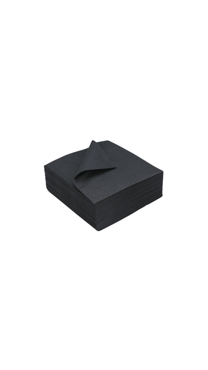 60 Serviettes Noires (40x40)