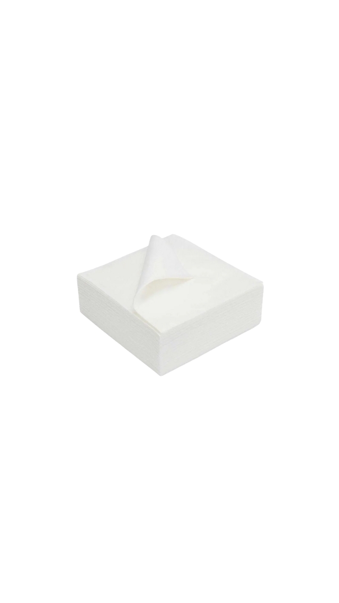 100 Serviettes Blanches (30x30)